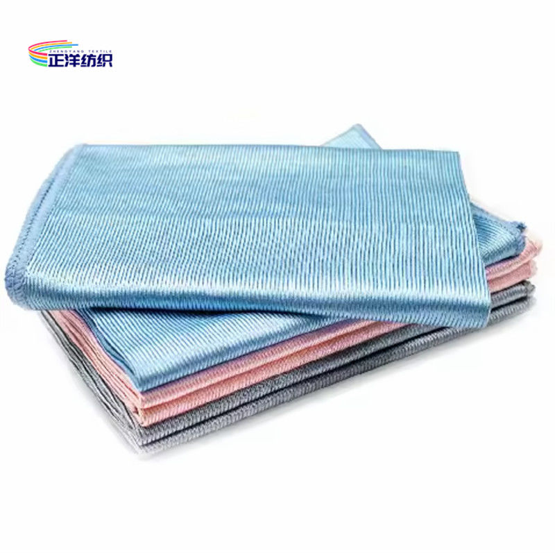 Microfiber Cleaning Cloth 40x40cm 320gsm Shiny Glass Cloth Mirror Surface Wiping Polishing Cloth